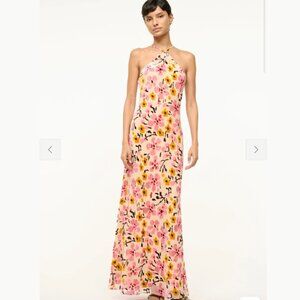 STAUD CUBISM DRESS BLOSSOM FLORAL TAPESTRY